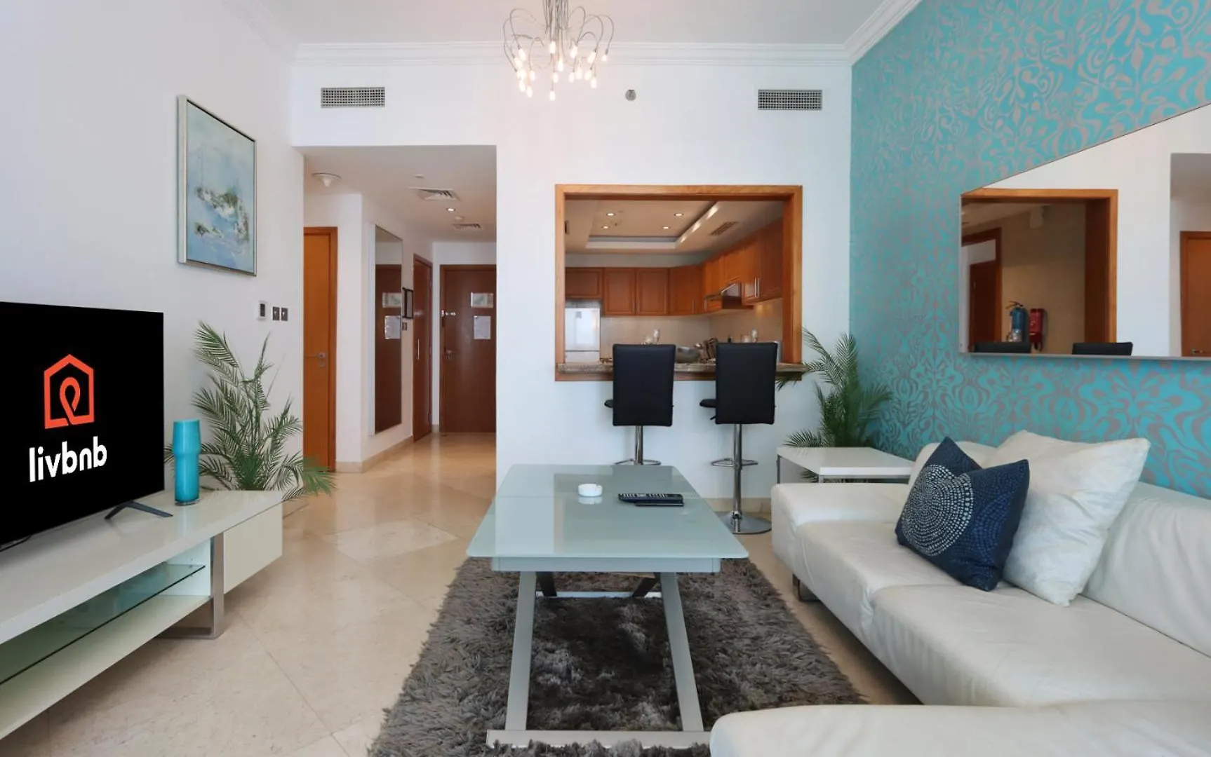 Apartment Livbnb - Captivating 1B W Partial Sea View, Marina Dubai