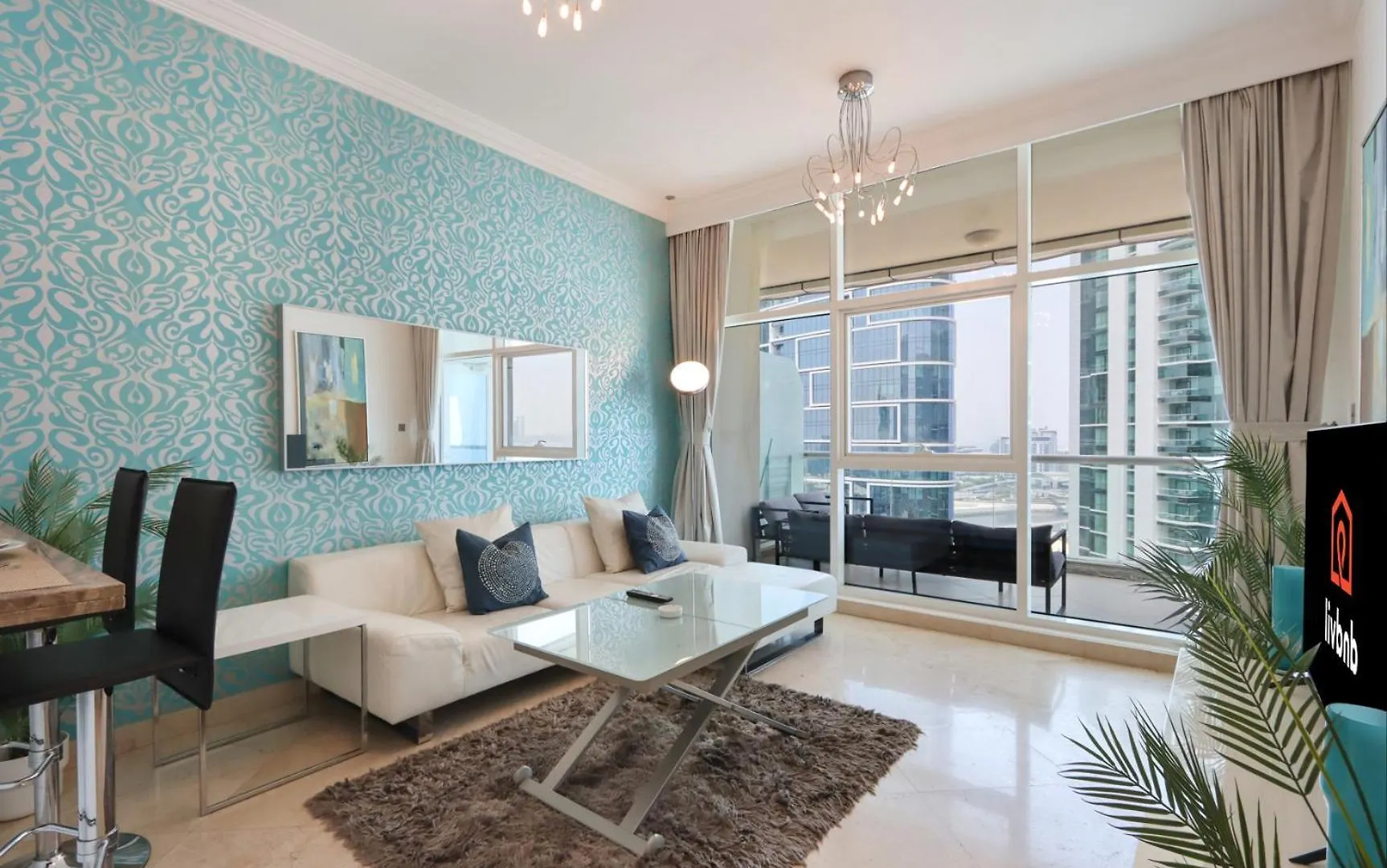 Apartment Livbnb - Captivating 1B W Partial Sea View, Marina Dubai