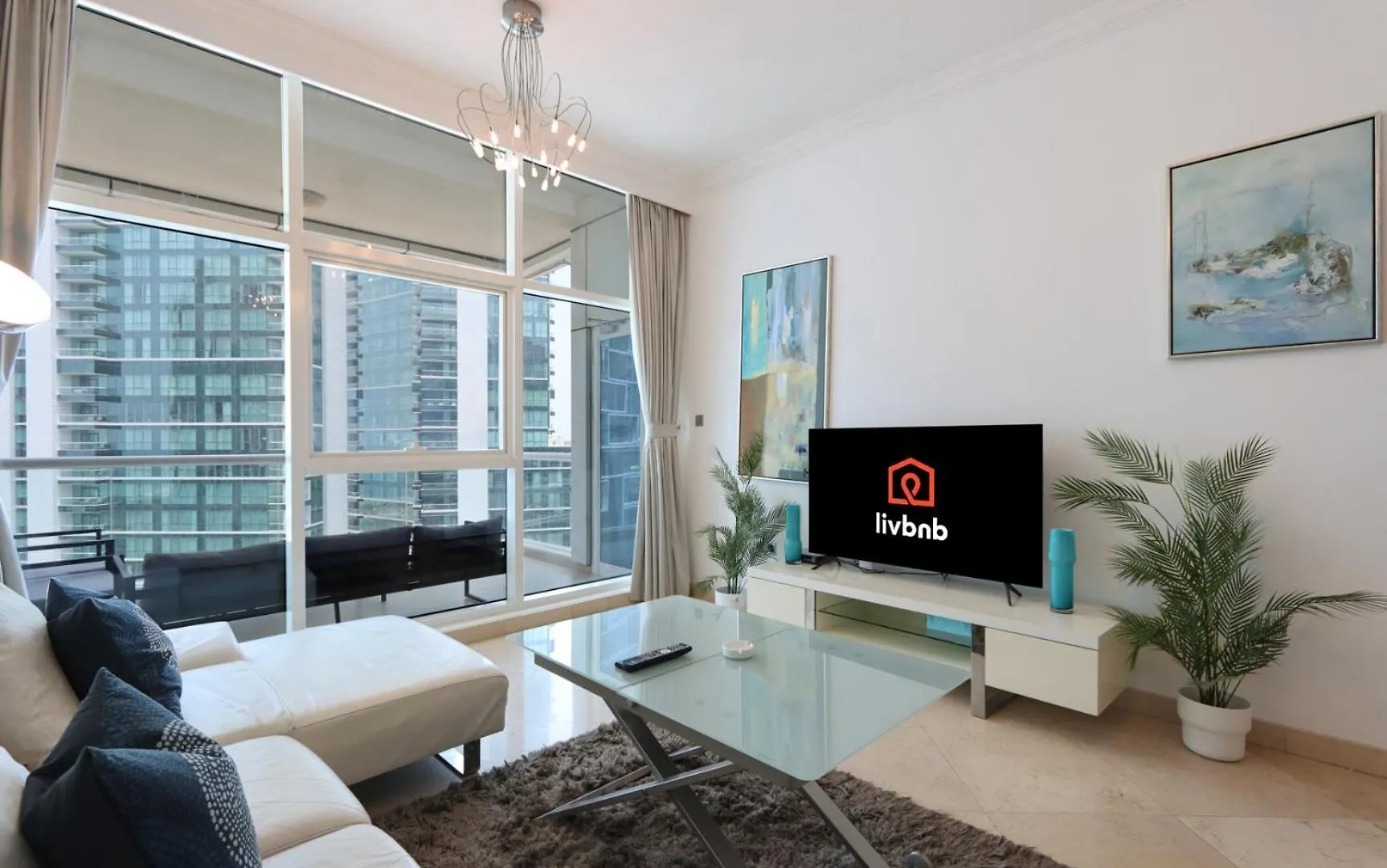 Livbnb - Captivating 1B W Partial Sea View, Marina Dubai Apartment